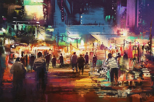grandfailure: Shopping Street City by grandfailure