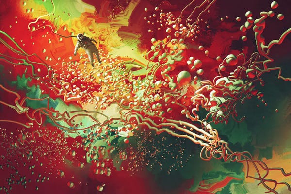 Space Fiction: Floating In Abstract Space by grandfailure