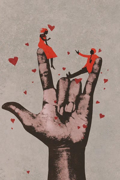 I Love You by grandfailure canvas print