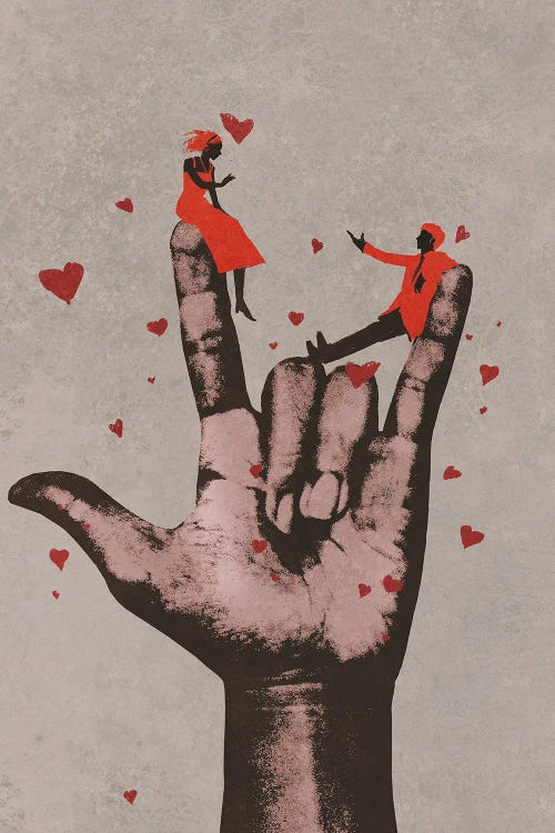 I Love You by grandfailure wall art