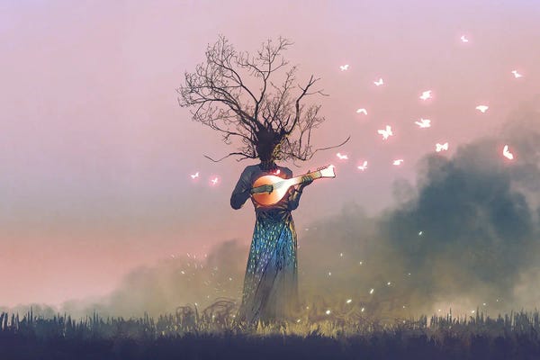 grandfailure: Creature With Branch Head by grandfailure