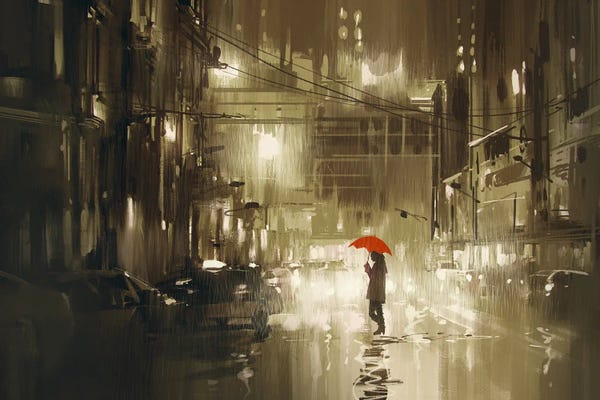 grandfailure: Woman With Umbrella by grandfailure