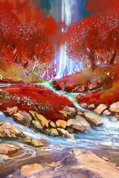 The Red Forest by grandfailure art print