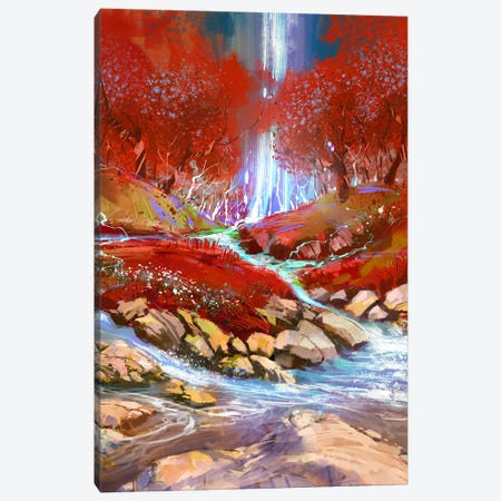 The Red Forest Canvas Print #GFL6} by grandfailure Art Print
