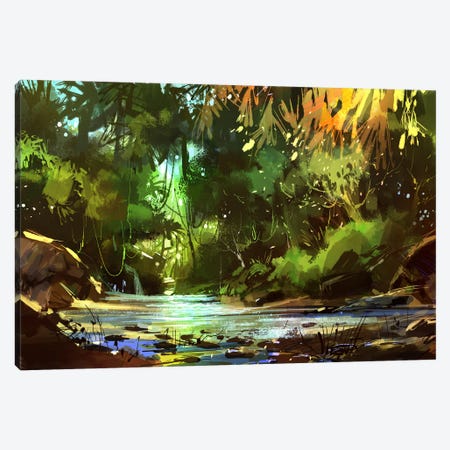 Creek Landscape Canvas Print #GFL75} by grandfailure Canvas Art Print