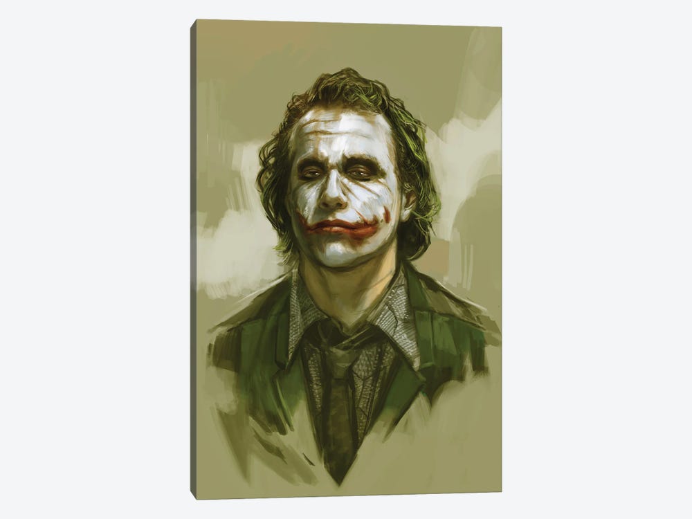 Joker Portrait by grandfailure 1-piece Art Print