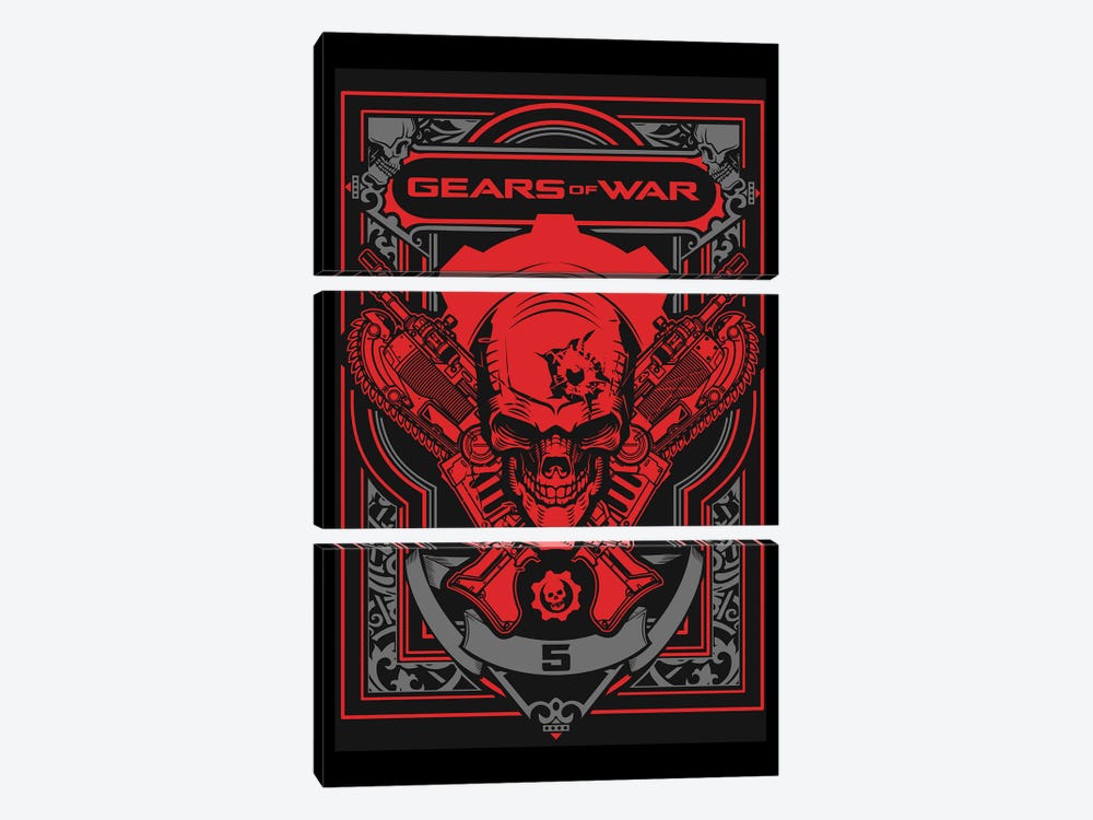 Gears Of War I by Gab Fernando 3-piece Canvas Art