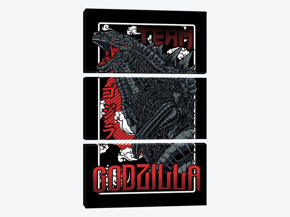 Godzilla I by Gab Fernando 3-piece Art Print