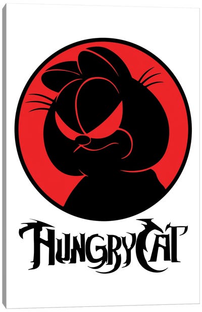 Hungry Cat Canvas Art Print - Garfield