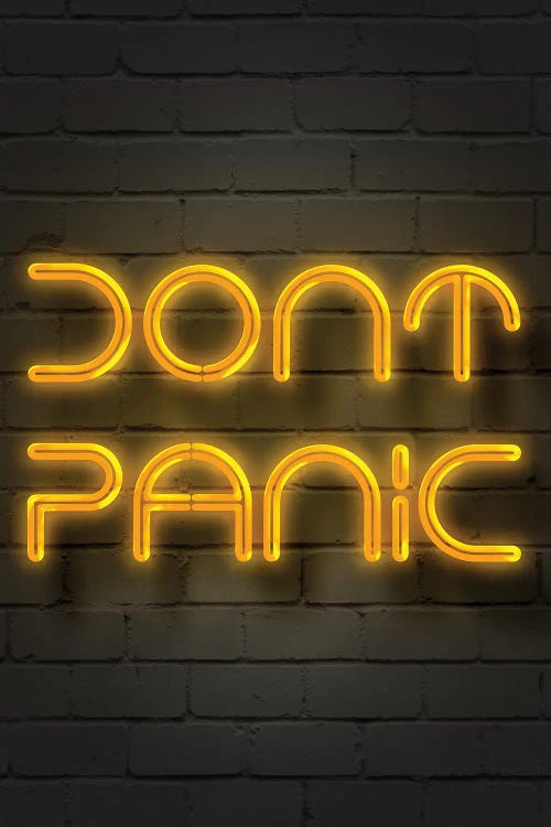 Dont Panic by Gab Fernando wall art
