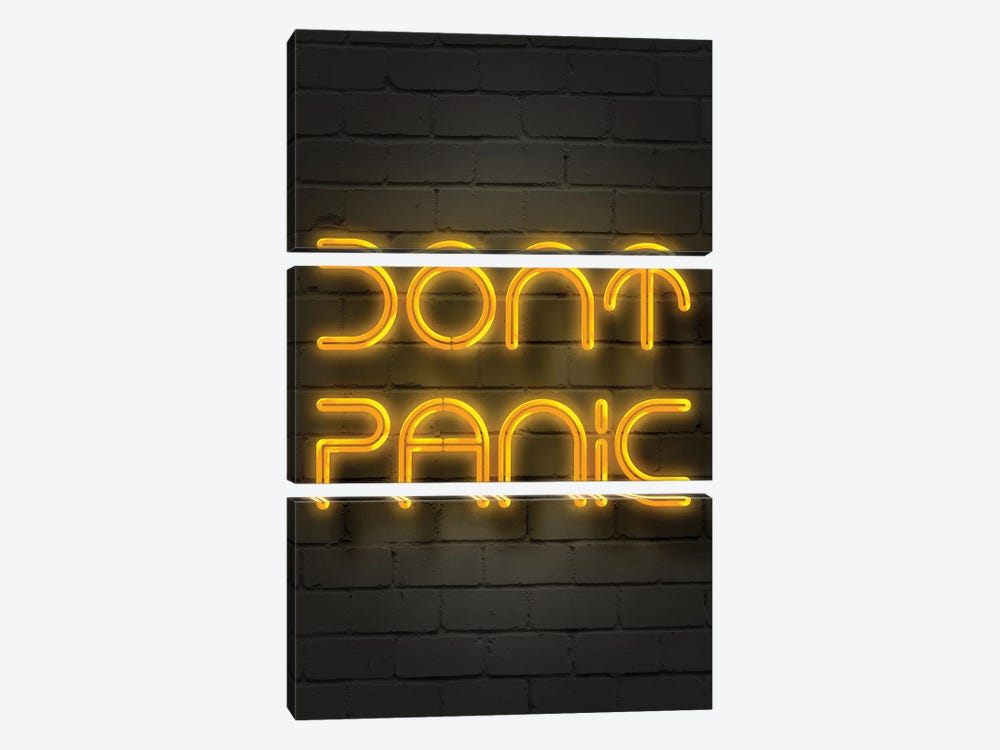 Dont Panic by Gab Fernando 3-piece Canvas Wall Art