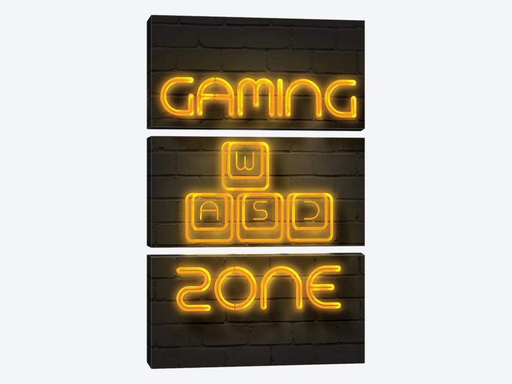 Gaming Zone by Gab Fernando 3-piece Art Print