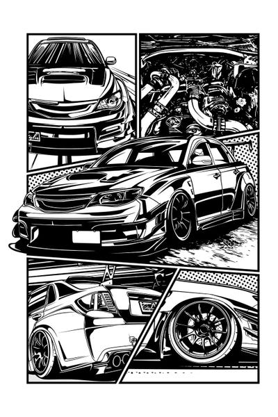 Classic Cars XCIV by Gab Fernando acrylic art print