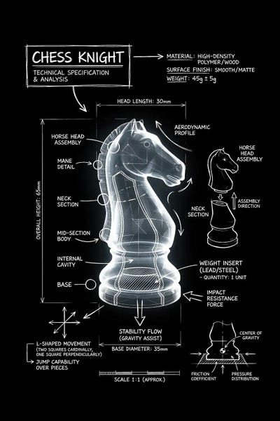 Gab Fernando - Unframed Prints: Knight Hologram by Gab Fernando