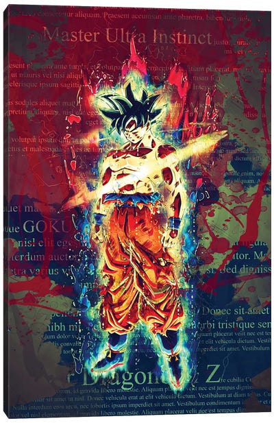 Goku Color Splash I Canvas Art Print - Goku