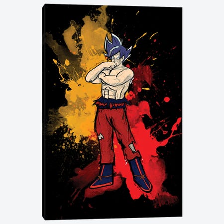 Goku Color Splash II Canvas Print #GFN169} by Gab Fernando Art Print