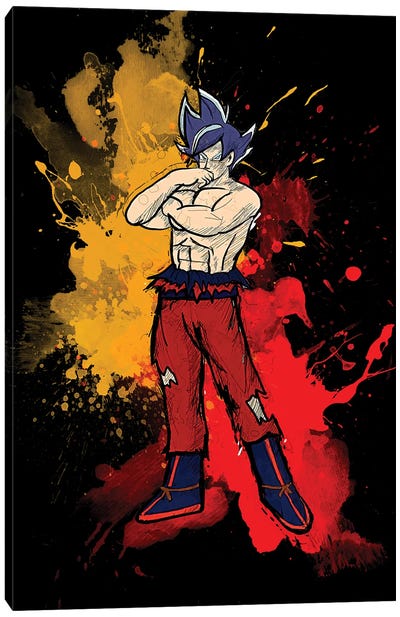 Goku Color Splash II Canvas Art Print - Goku