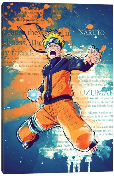 Naruto Color Splash II Canvas Art Print - Gab Fernando