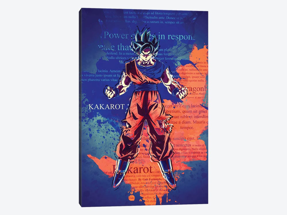 Goku Color Splash III by Gab Fernando 1-piece Art Print