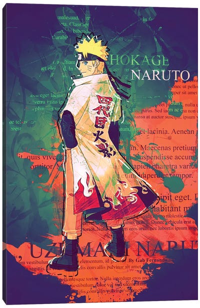 Naruto Color Splash III Canvas Art Print - Naruto Uzumaki