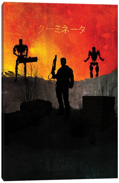Terminator Canvas Art Print - Gab Fernando