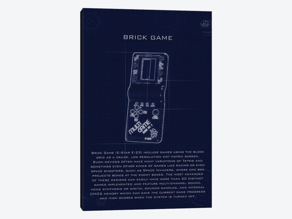 Brickgame by Gab Fernando 1-piece Canvas Print