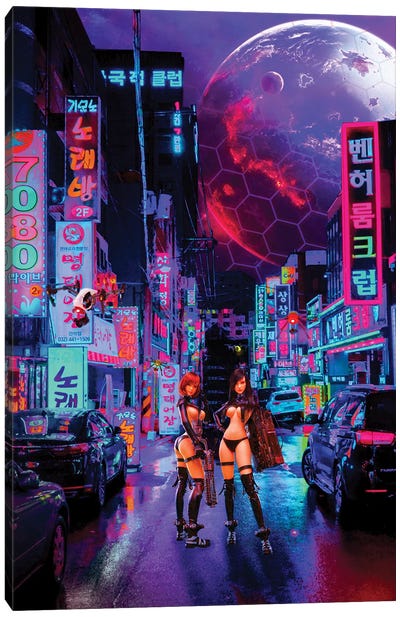 Gantz O Canvas Art Print - Cyberpunk Art