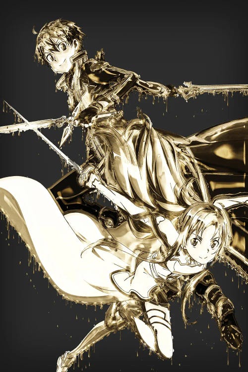 Kirito And Asuna Gold