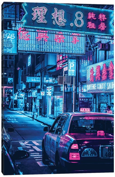 Tokyo Street Canvas Art Print - Neon Art