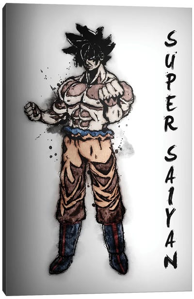 Super Saiyan Canvas Art Print - Goku