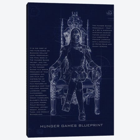 Hunger Games Blueprint Canvas Print #GFN244} by Gab Fernando Canvas Art Print