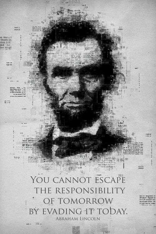 Abraham Lincoln by Gab Fernando wall art