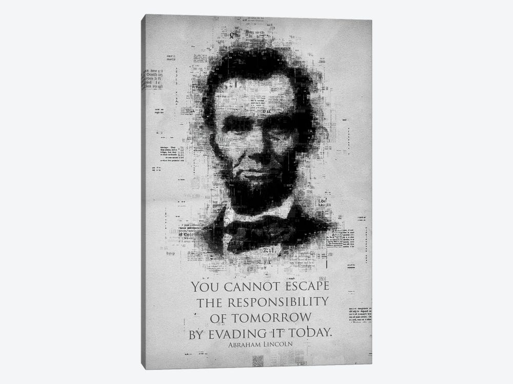 Abraham Lincoln by Gab Fernando 1-piece Canvas Art Print