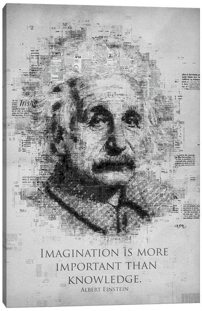 Albert Einstein Canvas Art Print - Gab Fernando
