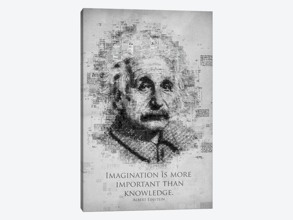 Albert Einstein by Gab Fernando 1-piece Canvas Art