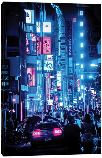 Tokyo Night Life Canvas Art Print - Gab Fernando