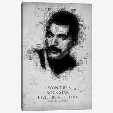 Freddie Mercury Canvas Print #GFN260} by Gab Fernando Canvas Wall Art