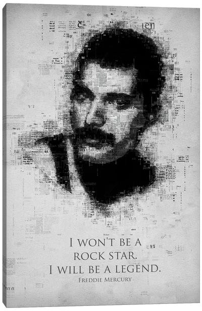Freddie Mercury Canvas Art Print - Gab Fernando