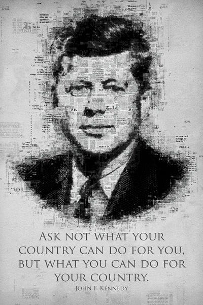 John F. Kennedy by Gab Fernando canvas print