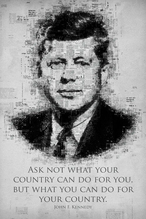 John F. Kennedy by Gab Fernando wall art