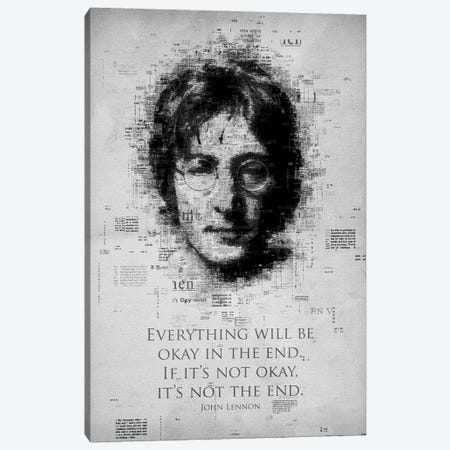 John Lennon Canvas Print #GFN263} by Gab Fernando Canvas Art