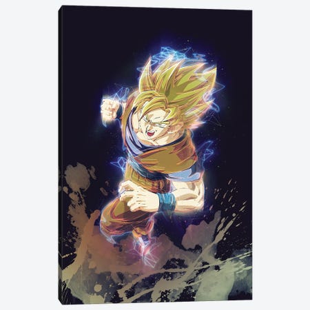Goku Renegade II Canvas Print #GFN274} by Gab Fernando Canvas Artwork