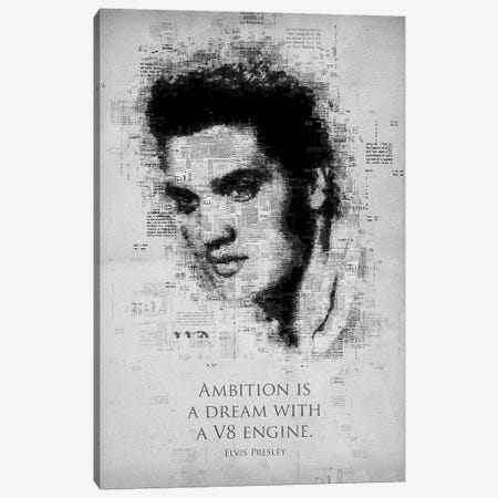 Elvis Presley Canvas Print #GFN280} by Gab Fernando Canvas Wall Art
