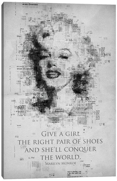 Marilyn Monroe Canvas Art Print - Gab Fernando