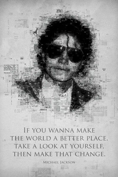 Michael Jackson Canvas Art Print by Gab Fernando iCanvas