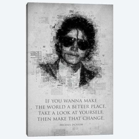 Michael Jackson Canvas Print #GFN282} by Gab Fernando Canvas Artwork