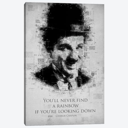 Charlie Chaplin Canvas Print #GFN284} by Gab Fernando Art Print
