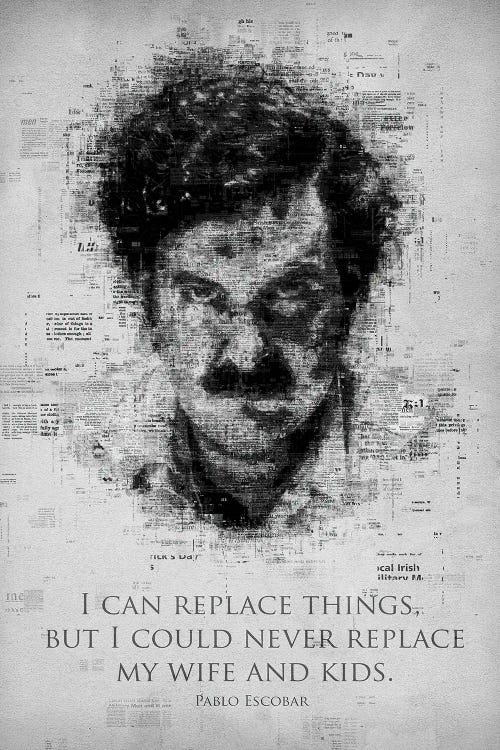 Pablo Escobar by Gab Fernando wall art