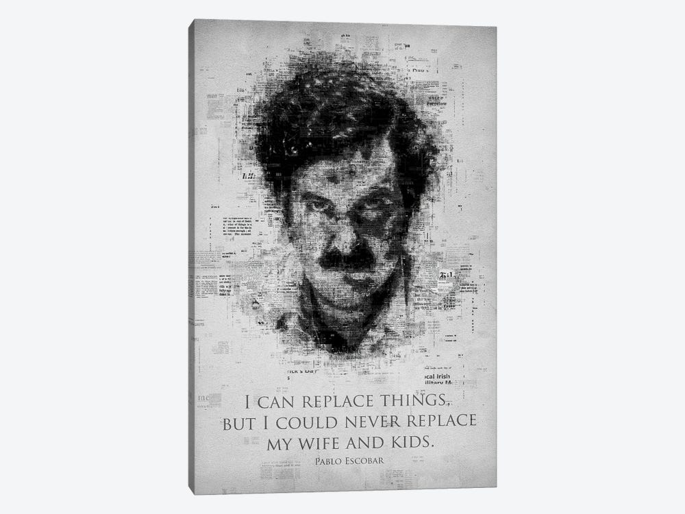 Pablo Escobar by Gab Fernando 1-piece Canvas Art Print
