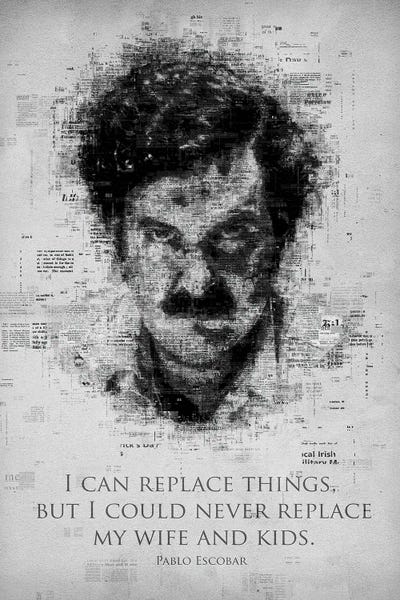 Black & White: Pablo Escobar by Gab Fernando